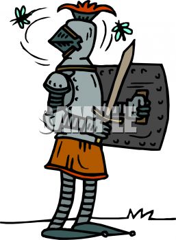 257x350 Pesky Flies Bothering An Armored Knight