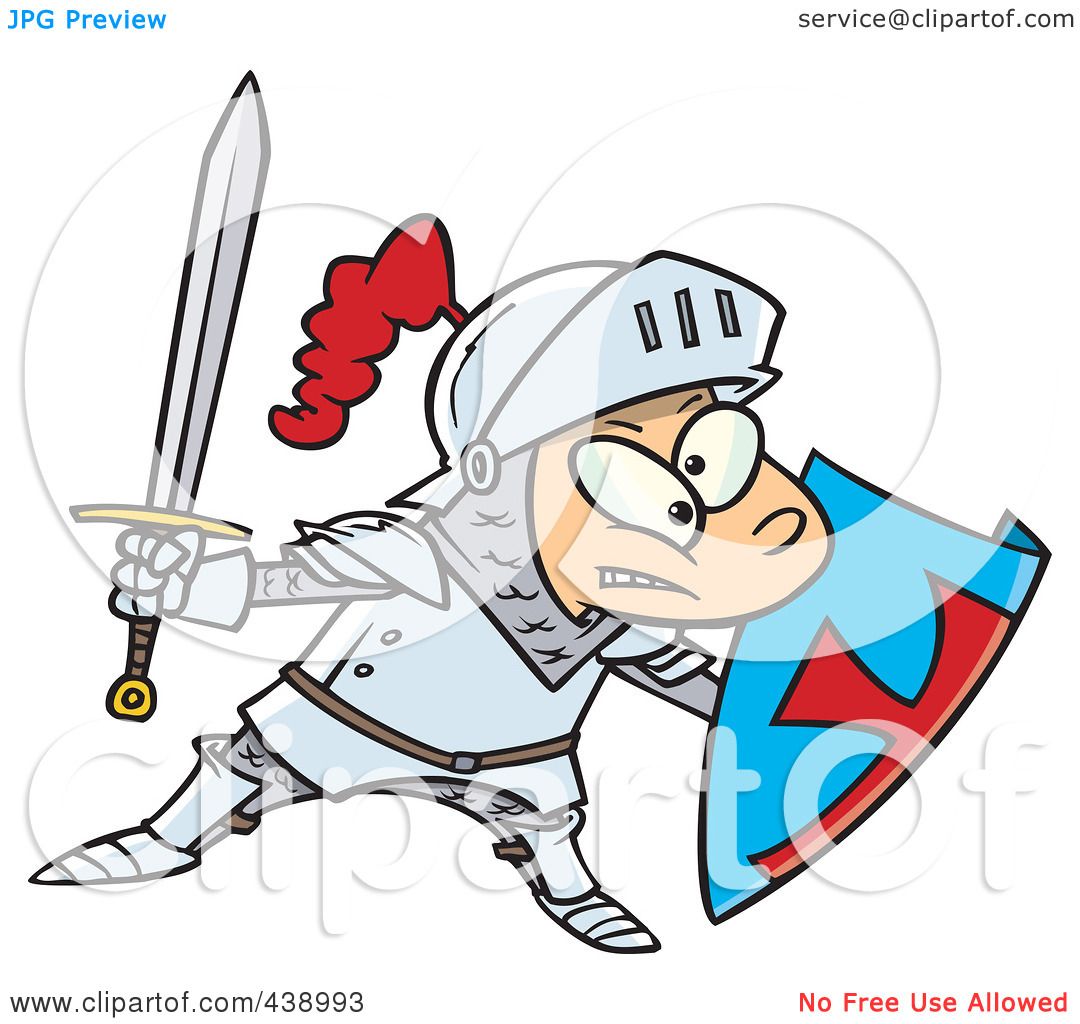 1080x1024 Royalty Free (Rf) Clip Art Illustration Of A Cartoon Jousting