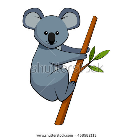 450x470 Koala Bear Clipart Climbing