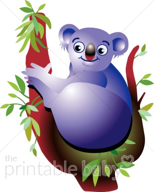 312x388 Purple Koala Clipart Jungle Baby Clipart