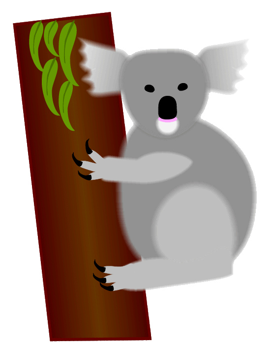 561x708 Koala In Tree Sketch Clipart, 12 Cm This Clipart Drawing