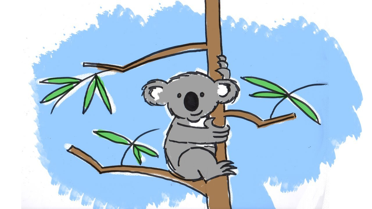 1280x720 How To Draw A Cute Koala How To Draw A Cute Cartoon Koala