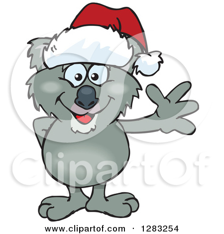 450x470 Christmas Koala Clipart