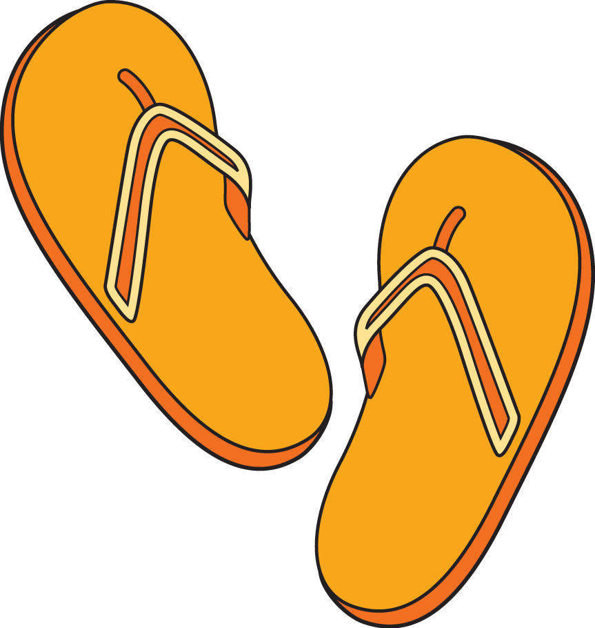 863x910 Sandal Clipart Flip Flop