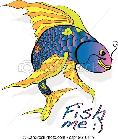 399x470 Illustration Of Koi Carp, Fish. Vector. Vector Clip Art