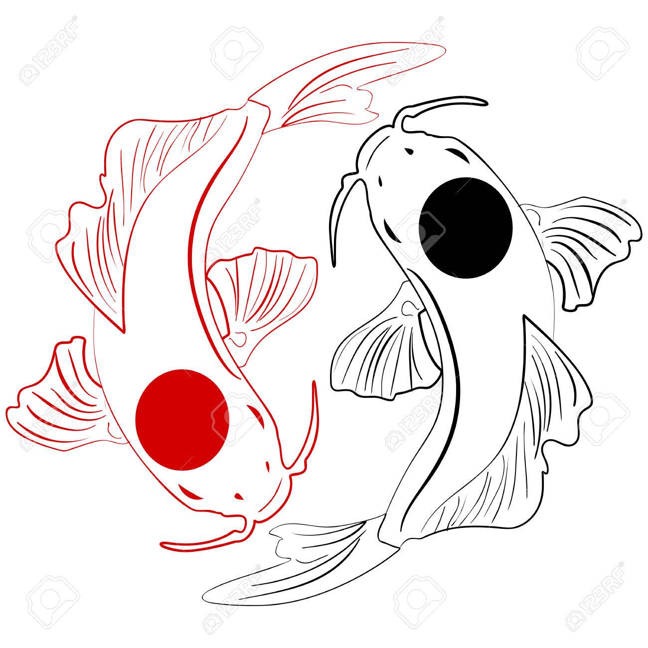 1300x1300 Chinese Koi Fish Clip Art Free. Excellent Sumie Sumie Black Ink
