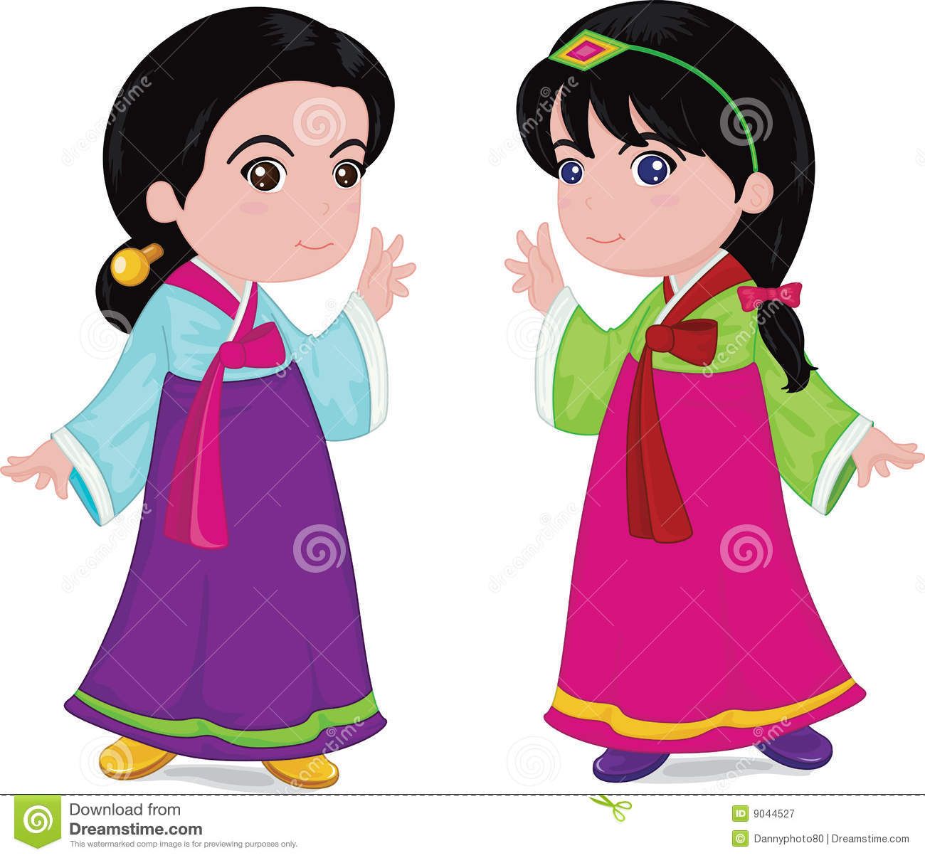 1300x1206 Clip Art Of Korean Girl