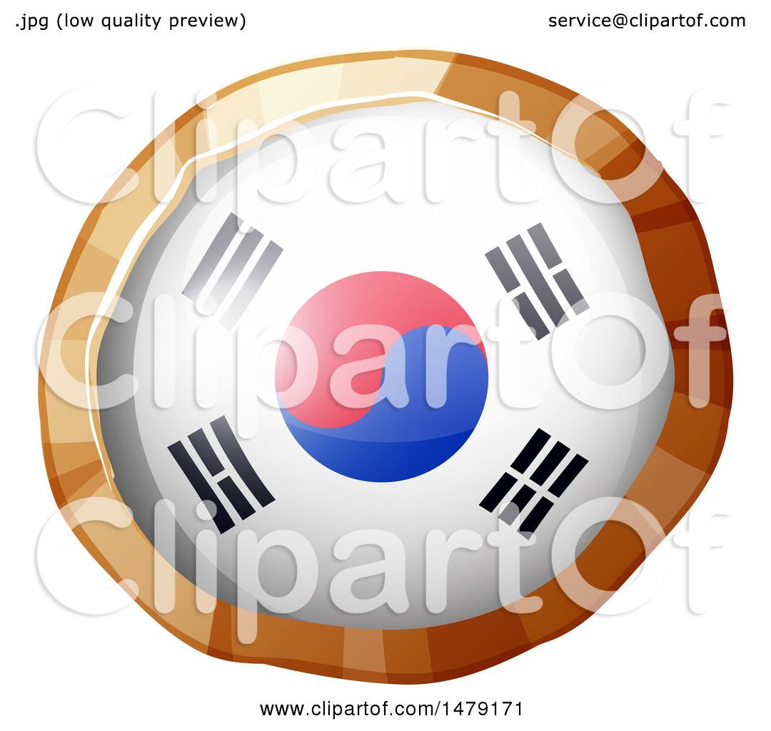1080x1024 Clipart Of A South Korean Flag Icon