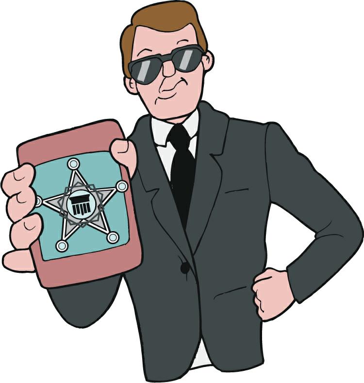 750x789 Spy Agent Clipart