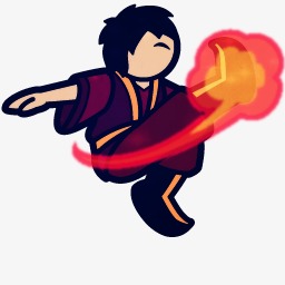 256x256 Kung Fu People, Effort, Hand Painted Figures, Cartoon Characters