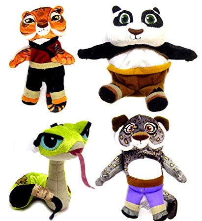 411x450 Kung Fu Panda Movie Set Of 4 Basic Plush 4 Inch