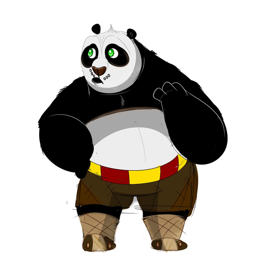 894x894 The Kung Fu Panda By Wolf Chalk