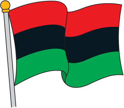 400x350 Flag Clipart Kwanzaa