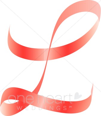 338x388 Letter L Clipart Pink Ribbon Alphabet