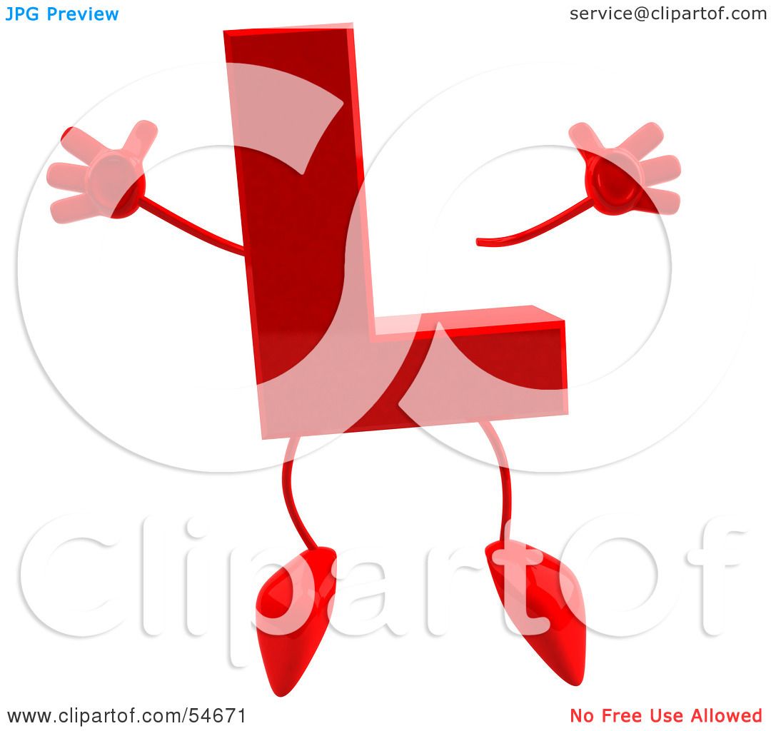 1080x1024 Royalty Free (Rf) Clipart Illustration Of A 3d Red Letter L