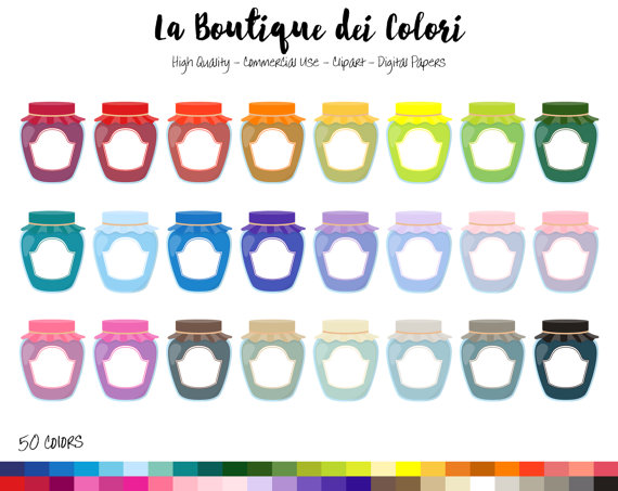570x453 50 Rainbow Jam Jar Clip Art, Graphics Png, Colorful Fruit