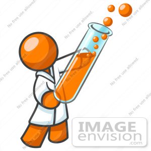 300x300 Lab Test Clipart Clip Art Graphic Of An Orange Guy Scientist