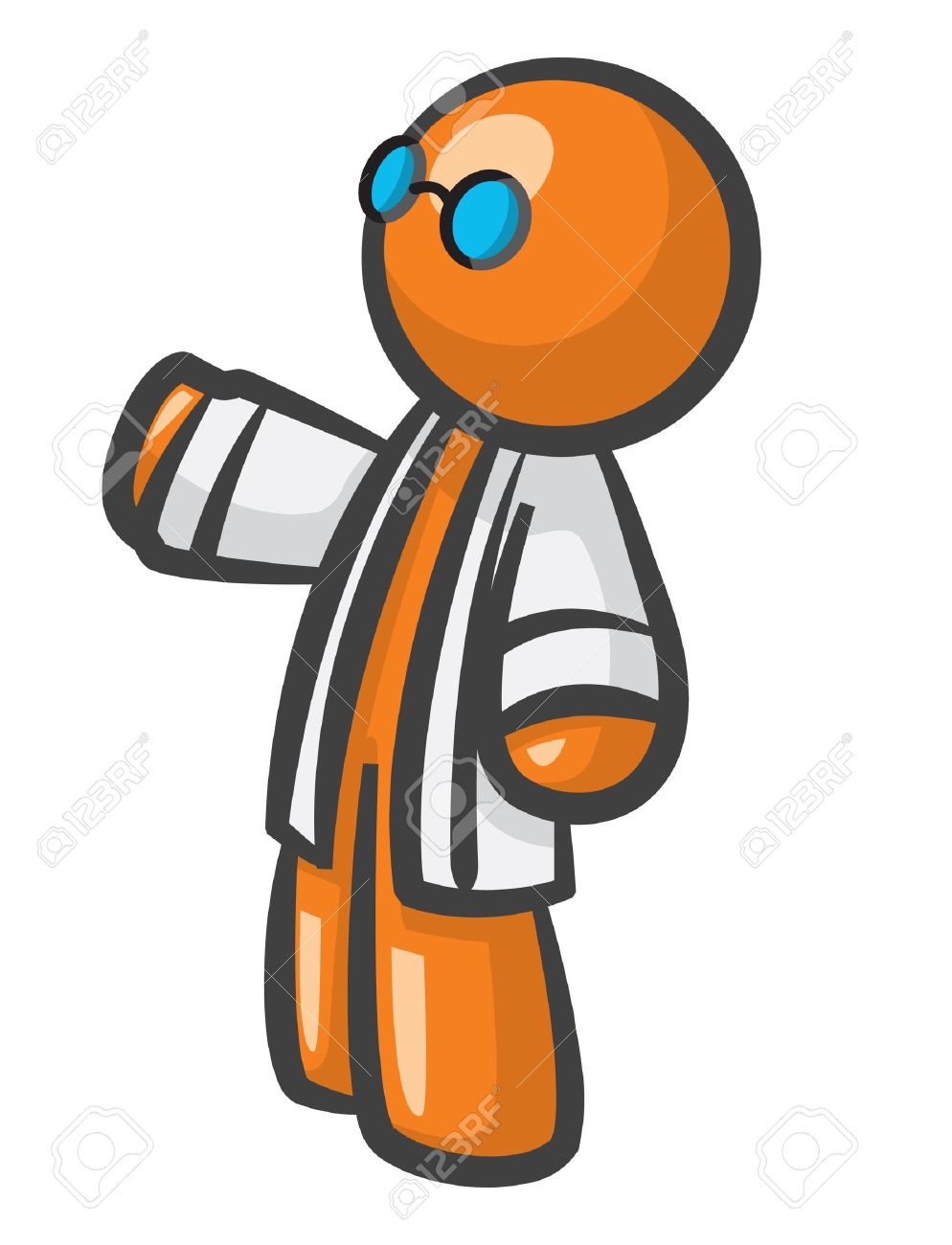 994x1300 Lab Man Clipart