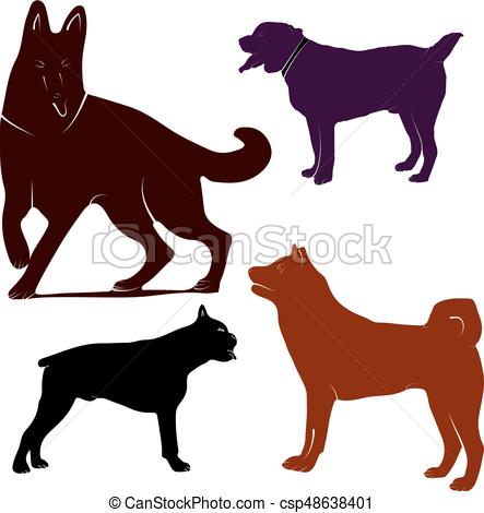 443x470 Vector Image Of An Dog Labrador On White Background Vector Clipart