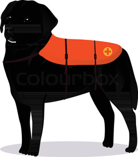 283x320 A Silhouette Of A Sitting Labrador Retriever Holding A Leash