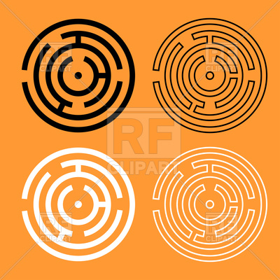 400x400 Circle Maze Or Labyrinth