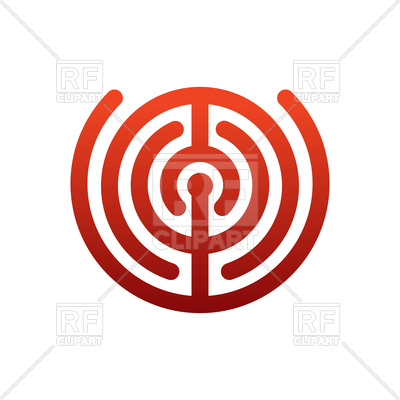 400x400 Labyrinth Logo Royalty Free Vector Clip Art Image