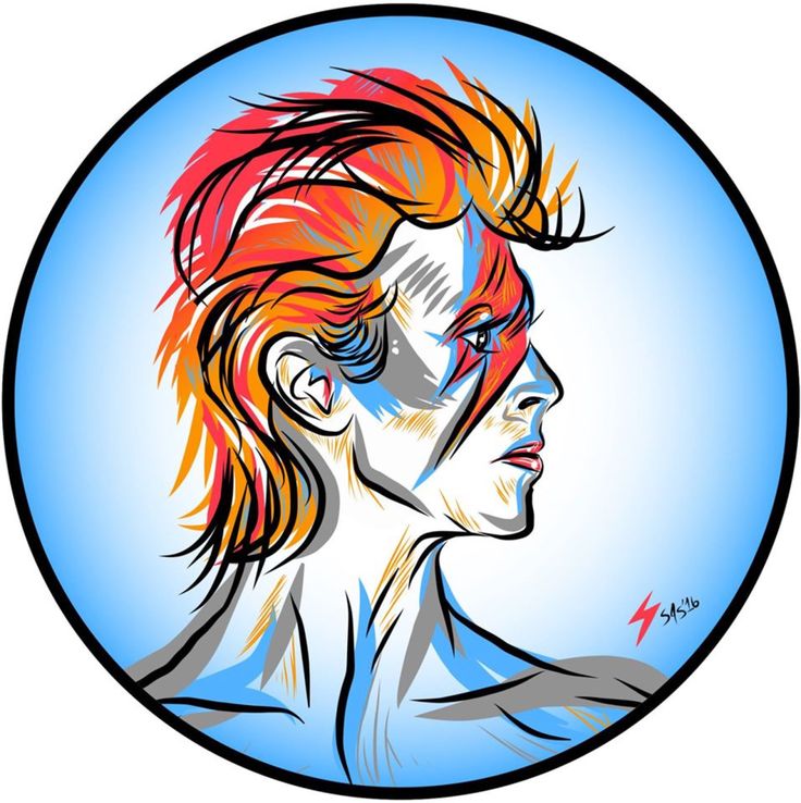 736x738 David Bowie Clipart