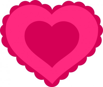 425x359 Pink Lace Heart Clip Art Vector Clip Art Free Vector Free Download