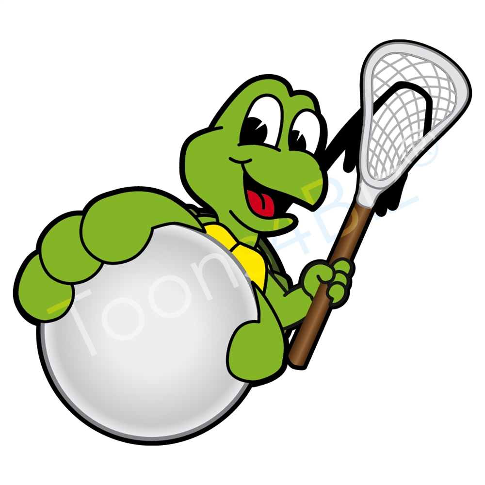 1000x1000 Turtle Mascot On Lacrosse Team Graphic