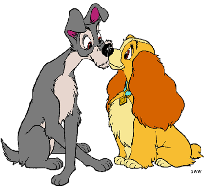 418x384 Lady And The Tramp Kiss Clipart Panda