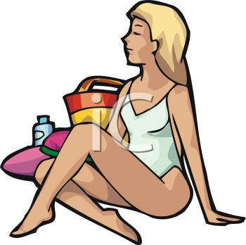 350x348 Picnic Clipart Lady