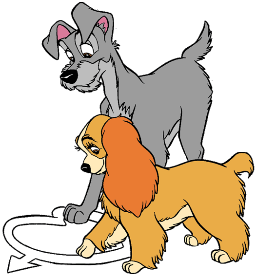 Lady And The Tramp Clipart at GetDrawings | Free download