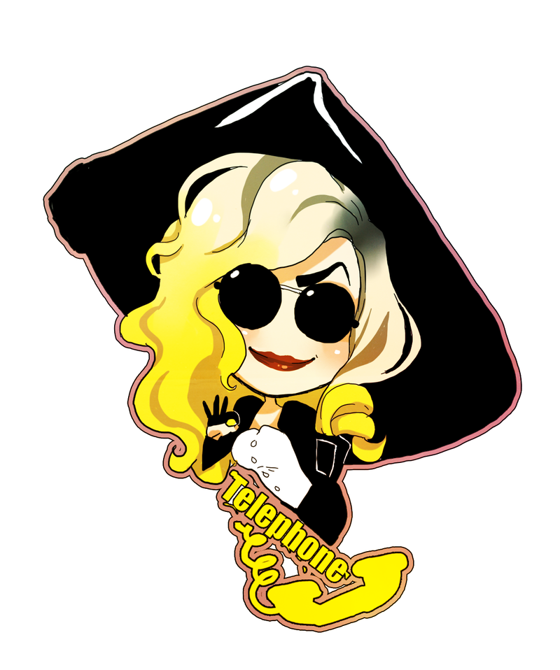 800x958 Gaga Telephone By Animegirl000
