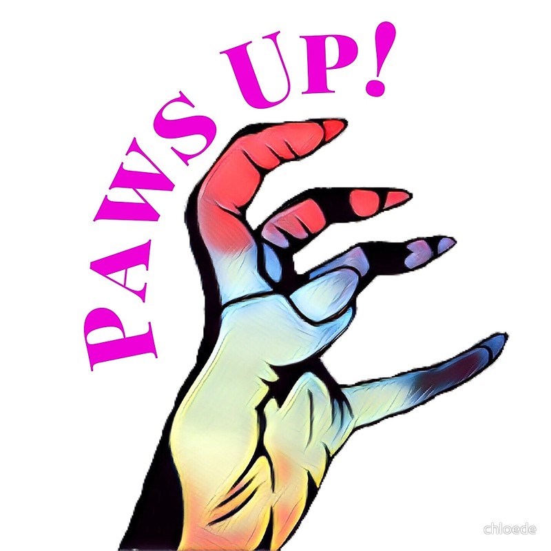 800x800 Lady Gaga Paws Up! Art Prints By Chloede Redbubble