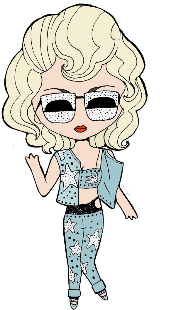 600x1053 Lady Gaga Desenho Chibi