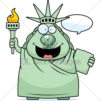 325x325 Sad Cartoon Statue Of Liberty Gl Stock Images