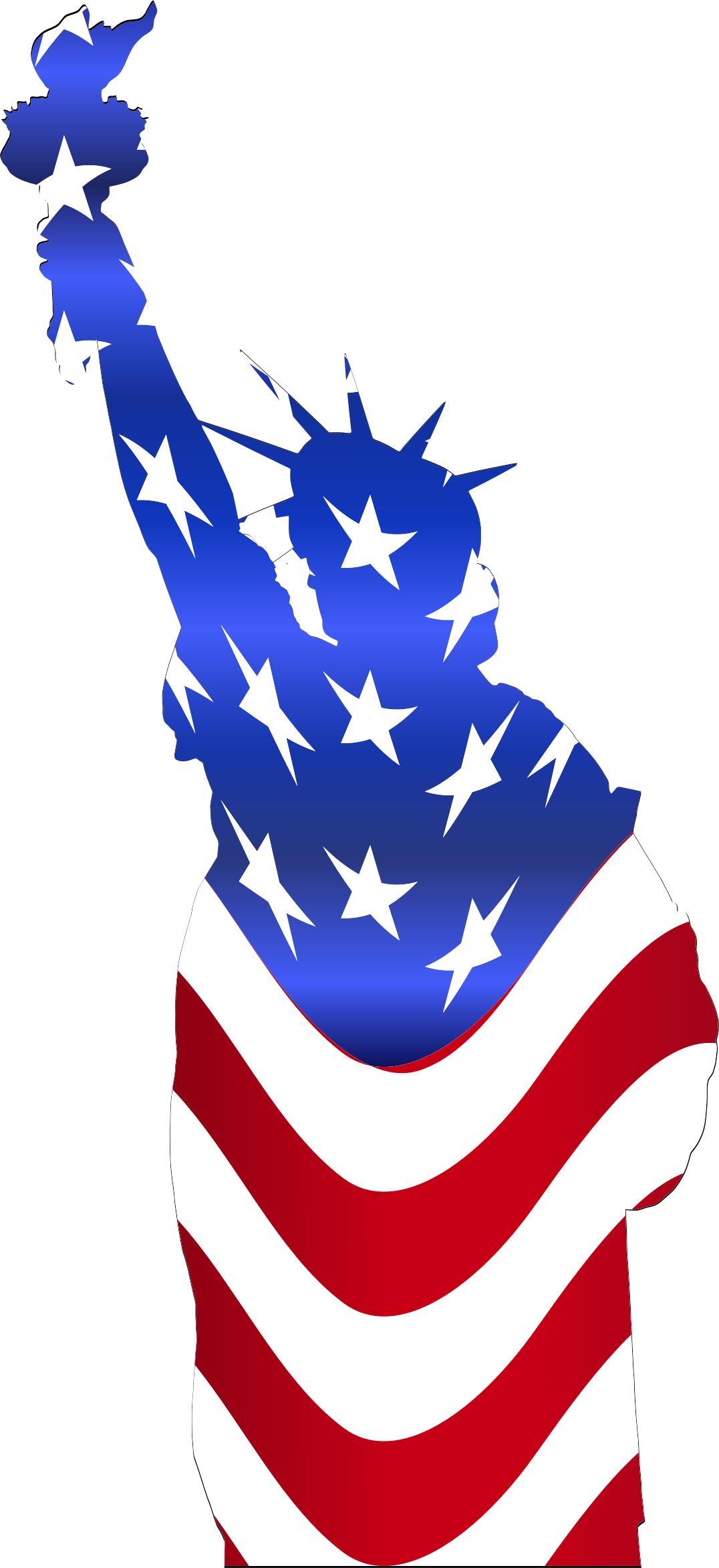 1076x2344 Statue Of Liberty Flag Outline Icons Png