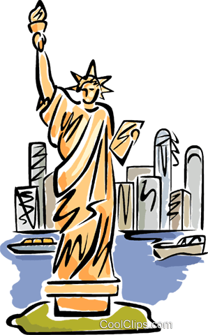 298x480 Statue Of Liberty Royalty Free Vector Clip Art Illustration