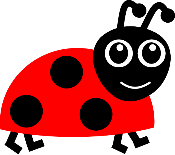 600x534 Red Ladybug Clip Art