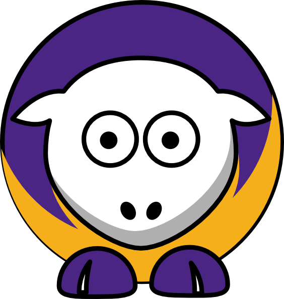 564x594 Sheep La Lakers Team Colors Clip Art