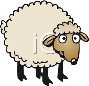 300x288 Clip Art Image A Sheep Clipart Panda