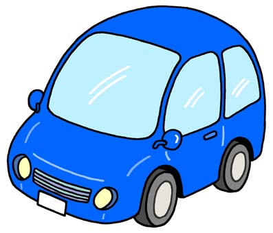 397x339 Blue Car Clipart Top View