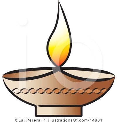 400x420 Traditional Oil Lamp Clip Art