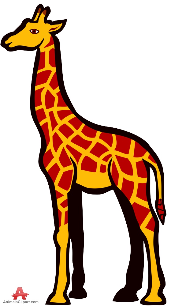 559x999 Giraffe Clip Art