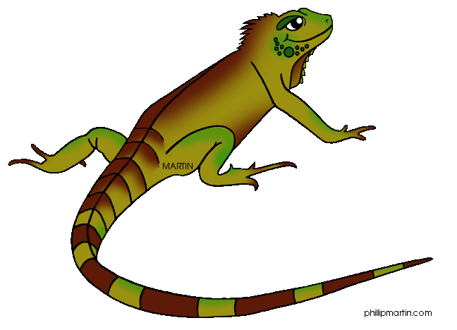 648x468 Animals Clip Art By Phillip Martin, Land Iguana
