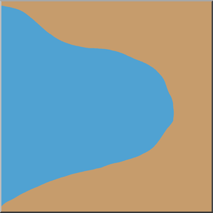 304x304 Clip Art Landforms Bay Color I Abcteach