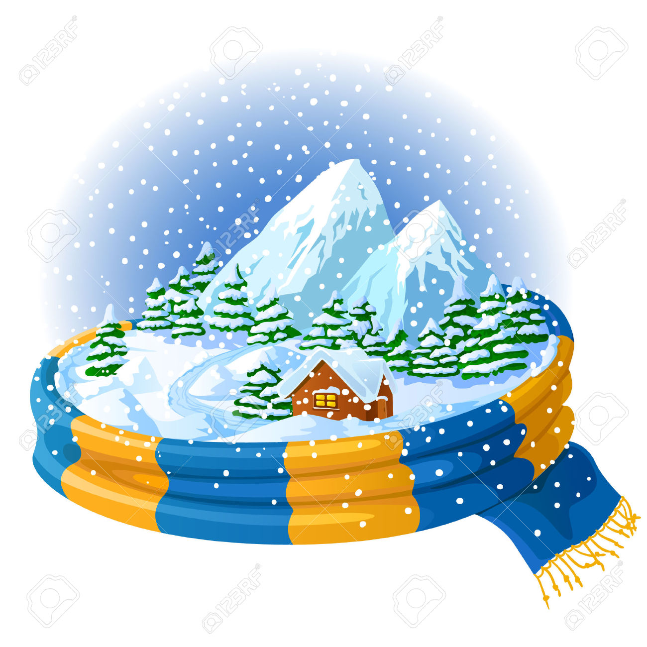 1300x1300 Landscape Clipart Winter Weather