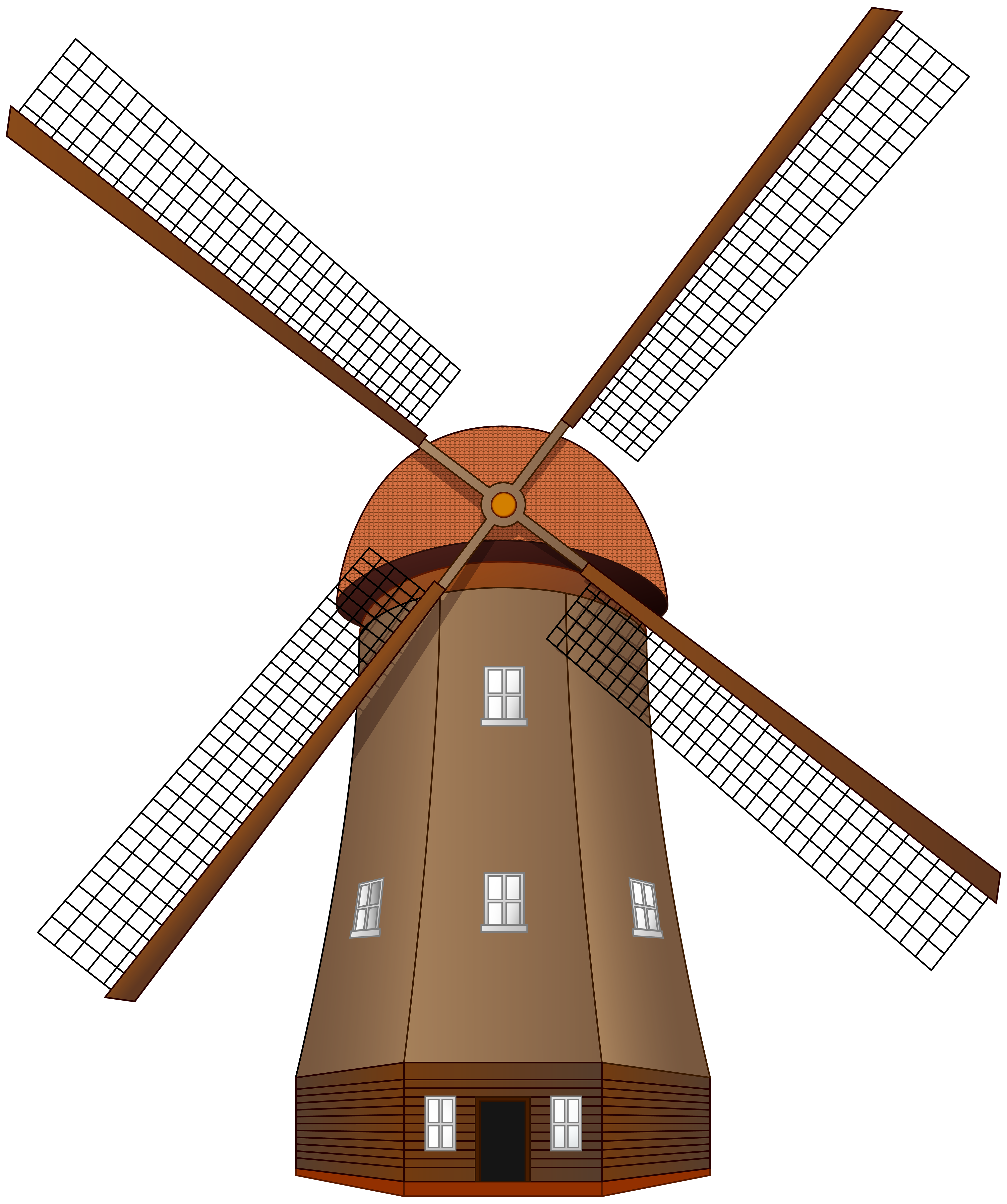 5018x6000 Windmill Large Png Clip Art