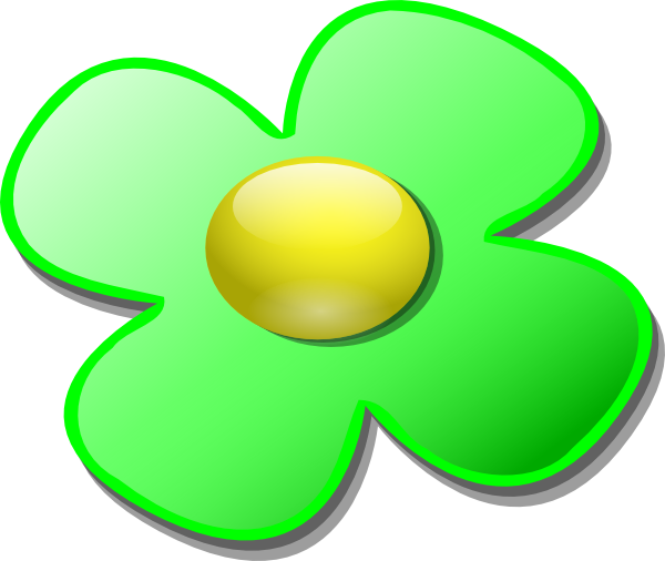 600x506 Green Game Marble Flower Clip Art