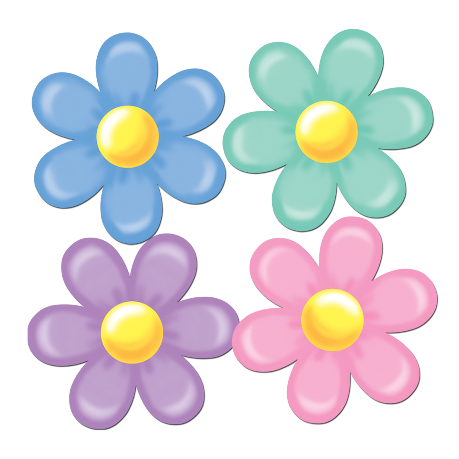 1500x1500 Hippie Flowers Clipart